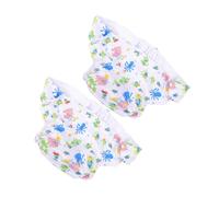 UKCOCO 2pcs Adjustable Leakproof Adult Cloth Diapers Washable Reusable Swim Nappies for Seniors Breathable Design for Incontinence Care Stylish Print for