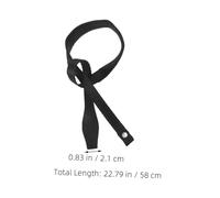 UKCOCO 2PCS Adjustable Ski Pole Wrist Strap Comfortable Outdoor Support Strap for Trekking Hiking Walking Sticks Prevents Loss Black