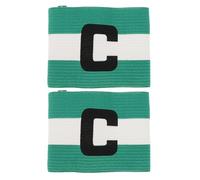 UKCOCO 2pcs Adjustable Soccer Captain Armbands for Youth and Adults, Elastic Nylon Bands with Touch Fastener Closure, High Visibility and Sturdy for Club Teams and School Leagues