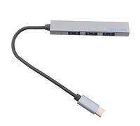 UKCOCO 2pcs Alloy Usb Hub Port Otg Type-c Data Dock for Laptops and Phones Compact Usb Splitter Compatibility for External Devices Printers and Game Controllers