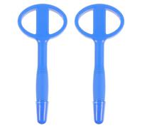 UKCOCO 2pcs Anti-Swallowing Pen - Flexible Rubber Safety Writing Pen - Portable Secure Ballpoint Signature Tool For Schools Kindergartens Prison Jail Interview Use Blue