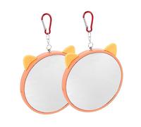 UKCOCO 2pcs Bird Cage Accessories Parrot Mirror for Cage Hanging Bird Mirrors