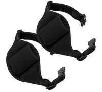 UKCOCO 2pcs Black Microphone Waist Bag for Fitness Mic Storage, Workout Mic Belt Pack with Adjustable Strap, Sports Running Waist Pouch for Trainer and Instructor Use