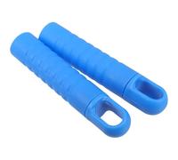 UKCOCO 2pcs Blue Anti-Slip Mop Handle End Caps with Hanging Hole, 25mm Plastic Broom Handle Replacement Grip Sleeves for Cleaning Tools and Mop Rod Accessories