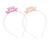 UKCOCO 2pcs Bridal Headbands Rose Gold Maid Headpiece Lightweight Wedding Hair Accessories for Bridesmaids and Party Decorations