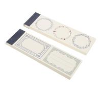 UKCOCO 2pcs Byzantine Flower Series Special Paper Notepads, Portable Memo Pads with Chinese Style Design, Schedule Handbook for Students and Office Use