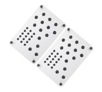 UKCOCO 2pcs Car Foot Heel Pedals Aluminum Mat Driver Left Foot Rest Pedal with Heel Protector Pad for Car Interior Accessories and Automotive Carpet Padding