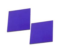 UKCOCO 2pcs Cobalt Glass Sheets 5x5cm Chemistry Lab Experiment Tool for Flame Reaction Testing, Replacement Chemistry Cobalt Glass Plates for Educational Science Kits