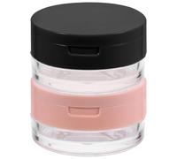 UKCOCO 2Pcs Cosmetics Powder Case Compact Container Portable Loose Powder Box for Blusher Makeup with Skin-Friendly Plastic, for Travel On-The-Go Use