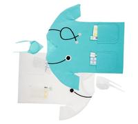 UKCOCO 2pcs Delicate Wine Bottle Coat Wine Bottle Cover for Gift Party Home Storage with Spacious Capacity and Elegant Felt Material White and Lake Blue
