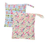 UKCOCO 2Pcs Diaper Bag Versatile Laundry Storage Fitness Pouch for Wet Dry Items Includes Unicorn Convenient Carry Straps for Travel Yoga