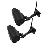 UKCOCO 2pcs Dummy Fake Security Bullet Simulation Cctv Outdoor Indoor Imitation for Home Office Garage Black without Battery