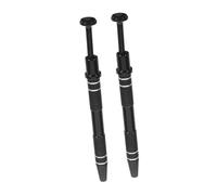 UKCOCO 2pcs Electronic Component Grabber Tool with Claw Precision Pickup Portable Ic Chip and Screw Picker for Small Parts Rhinestone and Component Retrieval Black Tweezer Gripper