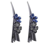 UKCOCO 2pcs Elegant Rhinestone Hair Clips for Women Dazzling Alloy Barrettes for Weddings Parties and Styling Accessories