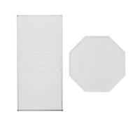 UKCOCO 2pcs Eyelash Extension Glass Pallets Set Octagonal Crystal Dual-use Long Crystal Gasket Eyelash Extension Tool for Professional Lash Grafting and Glue Application