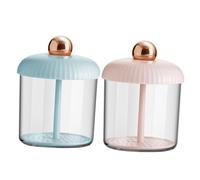 UKCOCO 2pcs Facial Foam Bubble Maker for Face Wash, Multi-hole Vent Plate, Quick 5-second Foam Generator, Skincare Cleansing Tool Set with Pink Gold and Blue Gold