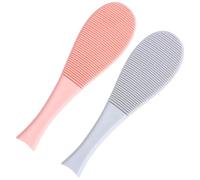 UKCOCO 2pcs Fish Shaped Cat Tongue Comb Grooming Brush with Massage Spikes, Soft Pet Hair Remover for Cats, Blue and Pink for Shedding and Fur Maintenance