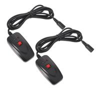 UKCOCO 2pcs Fog Machine Wired Controller with 3-pin Interface, Remote Activation for Smoke Machines, Plastic Construction, for Event Crews and Stage Lighting Effects