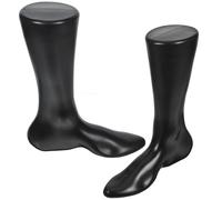 UKCOCO 2pcs Foot Mannequin Sock Display Props Pe Material Black Realistic Accurate Proportions for Shop Store Sock Manufacturers Photographers
