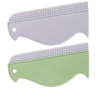 UKCOCO 2pcs Glass Squeegee Window Cleaner Set for Indoor Use - Household Shower and Bathroom Mirror Wiper Tools in White Gray Grass Green - Multi-surface Scrubber for Home Window Cleaning