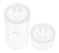 UKCOCO 2pcs Glass Weighing Bottles with Lid Portable Laboratory Weighing Holder Versatile Chemistry Glassware for Research Institutions and Laboratory Use
