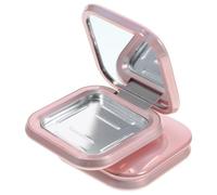 UKCOCO 2pcs Golden Empty Highlighter Case Compact and Thin Abs and Aluminum Makeup Containers for Beauty Makeup and Ladies, Portable Refillable Powder Blush Palettes for Travel