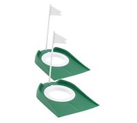 UKCOCO 2Pcs Golf Putting Cup Tool Portable Indoor Practice for Golf Training Durable Plastic Design for Compact Use for Improving Putting Skills Anytime Anywhere