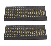 UKCOCO 2pcs Guitar Fretboard Stickers Self-adhesive Guitar Fingerboard Decals Scale Map for Electric and Folk Acoustic Instrument Accessories for Music Practice