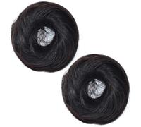 UKCOCO 2Pcs Hair Bun Holder Hair Doughnut Shaper for Women and Flexible Hairpiece Scrunchies for Easy Updo Hairstyles Suitable for Parties Weddings Daily Wear Natural Color