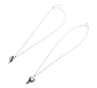 UKCOCO 2pcs Heart Puzzle Pet Memorial Necklace Lightweight Comfortable Jewelry Charms with Mother's Day Blessing Unique Love Pendant Present for Mom
