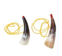 UKCOCO 2Pcs Horn Portable Cheering Props with Unique Ox Horn Design for Outdoor Fun and Sports Games Lightweight and Easy to Store Random Color