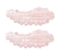 UKCOCO 2pcs Jade Eye Mask Cooling Cold Compress with Sturdy Pink Jade Material to Eye Fatigue, Suitable for Plane Travel and Relaxing Spa Use