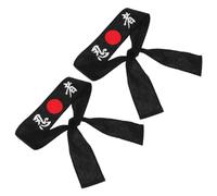 UKCOCO 2pcs Japanese Karate Headband Hachimaki Gear for Martial Arts Training Cooking and Themed Parties Durable Material Inspirational Design for Resilience