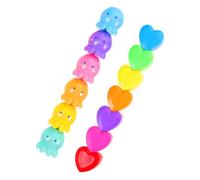UKCOCO 2Pcs Kawaii Stackable Octopus Highlighters Cute Fluorescent Marker Pens for Students Office Supplies and DIY Projects Versatile Drawing Writing and Annotating Tools