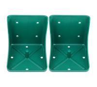 UKCOCO 2pcs Large Sheep Salt Brick Box with Fixed Holder, Farm Livestock Salt Feeder Tray for Cattle and Sheep Nutrition Lick Brick Feeding Accessory