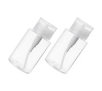 UKCOCO 2pcs Leak-proof Refillable Bottles 100ml Petg Material Empty Cleansing Water and Nail Polishing Cleaner Dispensers for Travel and Business Trip Storage