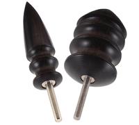 UKCOCO 2pcs Leather Burnisher Wooden Burnishing Tool for DIY Leather Crafts