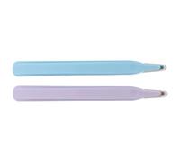 UKCOCO 2pcs Lightweight Pen-Style Staple Remover Tool with Ergonomic Grip, Multi-use Nail Lifter for Office and School Supplies, Portable Handheld Stapler Remover in Light Blue and Purple