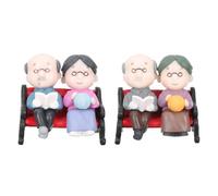 UKCOCO 2pcs Lovely Couple Statues Pvc Crafts Decorative Home Ornaments for Anniversary Party or Valentine's Day, Gift for Family and Friends, Creative Romantic Desktop Style