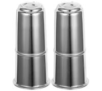 UKCOCO 2pcs Metal Saxophone Mouthpiece Cap Protector for Alto Saxophone and Clarinet, Silver Colour, Quick Installation and Removal, Ensuring Stable Sound Quality, Replacement Accessories