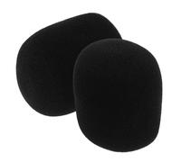 UKCOCO 2pcs Microphone Windshield Covers Large Thick Sponge Windscreen for Handheld Microphones Washable and Protective Mic Covers Reduces Wind Noise and Improves Sound Quality