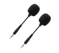 UKCOCO 2pcs Mini Denoise Condenser Microphone for Live Streaming Soft Hose Mic Compatible Smartphones Tablets and Laptops for Vlogging and Recording