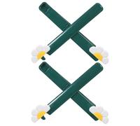 UKCOCO 2pcs Mini Floral Book Stand for Desk - Foldable Plastic Recipe Book Reading Holder - Portable Tabletop Shelf for Reading and Cooking Home Kitchen Use White Flower