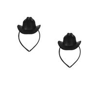 UKCOCO 2pcs Mini Top Hat Headband, Vintage Style Fascinator, Women's Victorian Costume Hat, Tiny Top Hairband for Themed Parties, Halloween, Cosplay