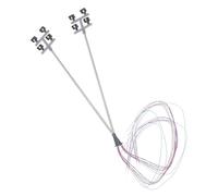 UKCOCO 2Pcs Miniature Court Lamps Street Light Props for Sand Table Models for DIY Miniature Park Decor Realistic Mini Street Lamps for Creative Scenes