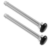 UKCOCO 2pcs Mobility Wheelchair Wheel Axle, Stainless Quick Release Axle | 12mmx115mm Replacement Axle for Sport Wheelchair, Snap-in Pin, Smooth Rolling Performance, Removable, Mobility Aid Accessory