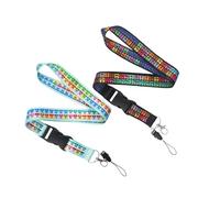 UKCOCO 2pcs Multi-Function Cellphone Lanyards with Detachable Badge Holder, Anti-Lost Phone Neck Straps for Office and School Use