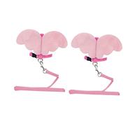 UKCOCO 2pcs Pet Cat Chest Strap Angel Shape Design for Stylish Cats Lightweight and Breathable Vest for Outdoor Adventures and Daily Walks