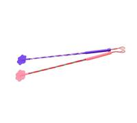 UKCOCO 2pcs Pet Training Sticks for Dogs and Cats Made of Sturdy Plastic and Nylon Gentle Training Aid that Does Not Hurt Pets Random Color