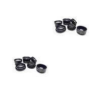 UKCOCO 2pcs Phone Lens Fish-eye Lens Starlight Scope Wide Angle Macro Teleconverter for Smartphones